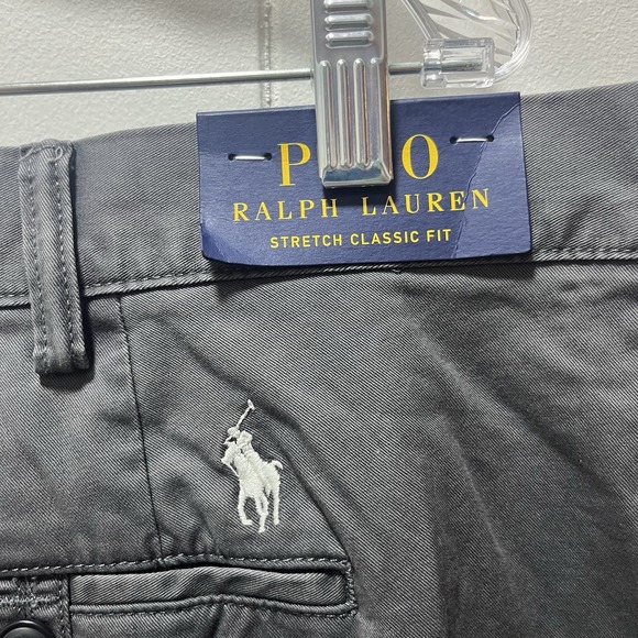 Polo Ralph Lauren Stretch Classic Fit The Polo Chino Men's Size 48B/34 Gray NEW - Picture 3 of 7